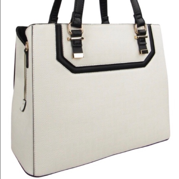 Handbags - Textured Tote Handbag with Shoulder Strap NWT